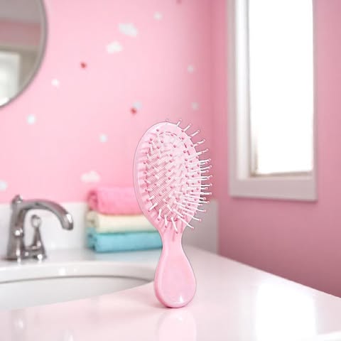"Mila" The Mini Pink portable Brush