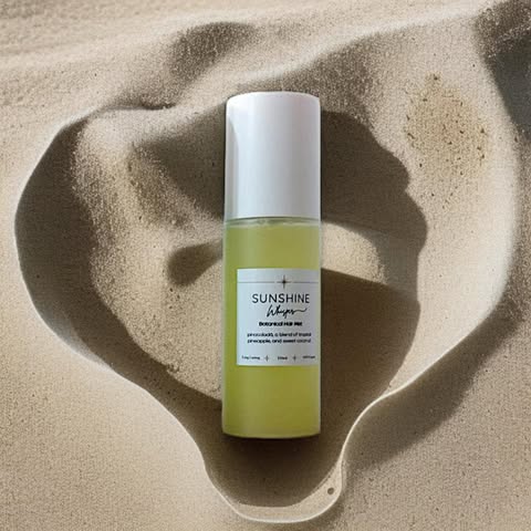 "SunShine Whisper" Tropical Pina Colada Hair Mist Spray