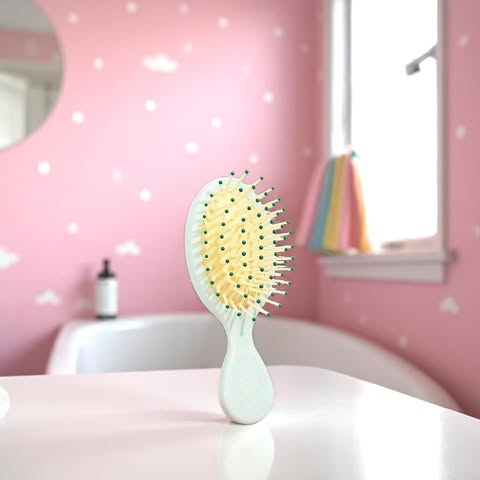 "Mila" the Mini Green Portable Brush