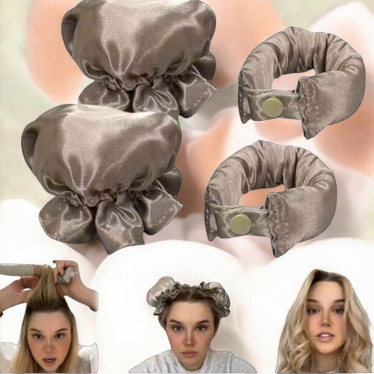 "PomPoms" The Satin Heatless curls & waves tool