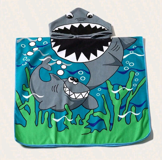 "BOO Shark" The Capped Beach Towel