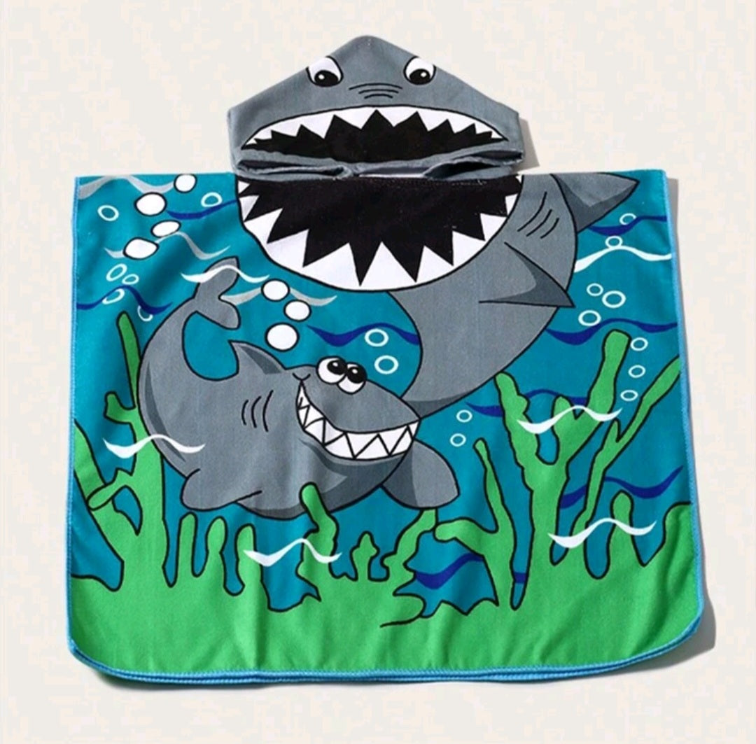 "BOO Shark" The Capped Beach Towel