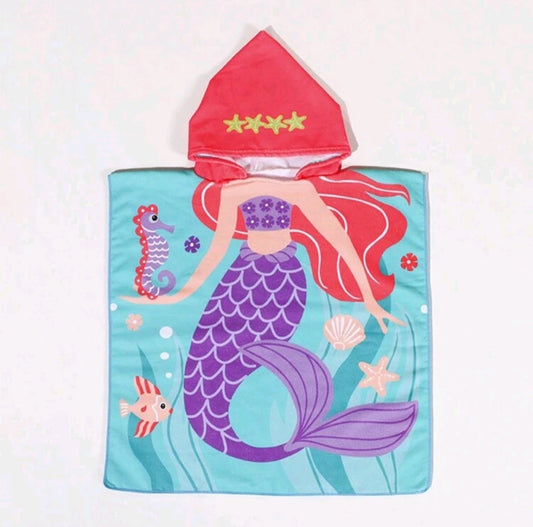 "Arial" The Little Mermaid Capped Towel