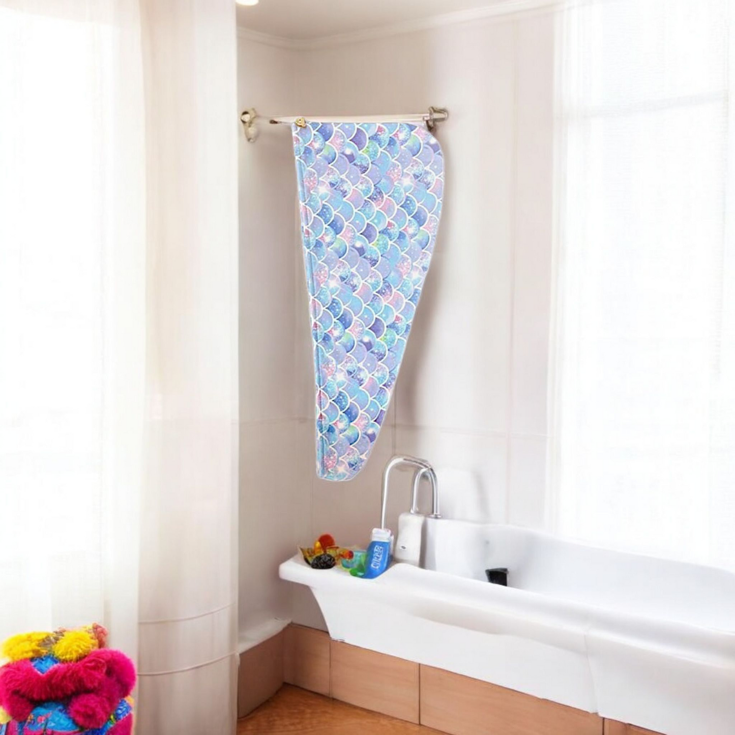 "Meriella" The Mermaid Microfibre Head Towel Cap