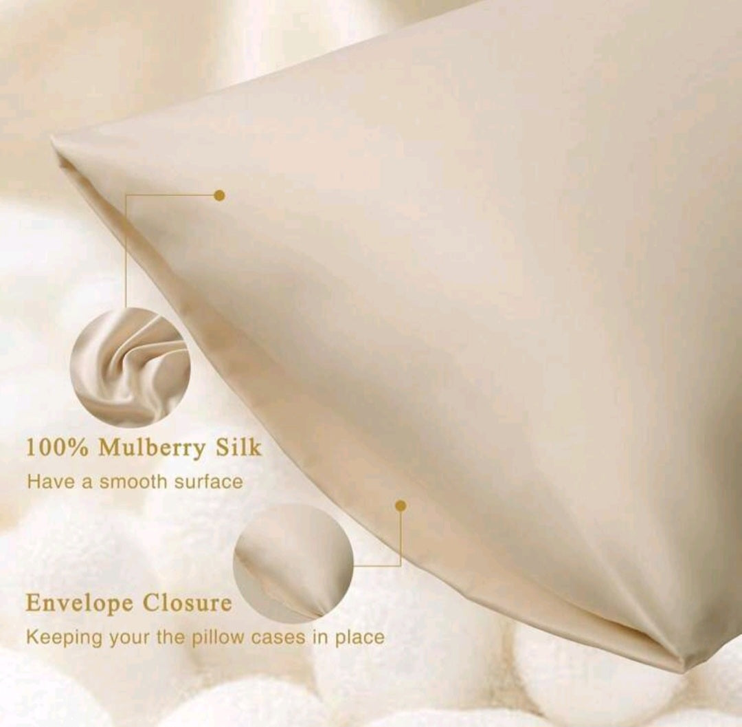 "Silky" The Luxurious Pure Silk Pillow Case