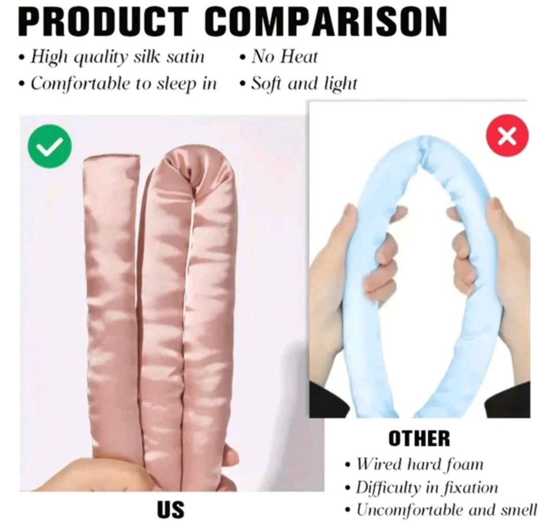 "Flawless Clara " The Perfect Heatless Satin curling Set